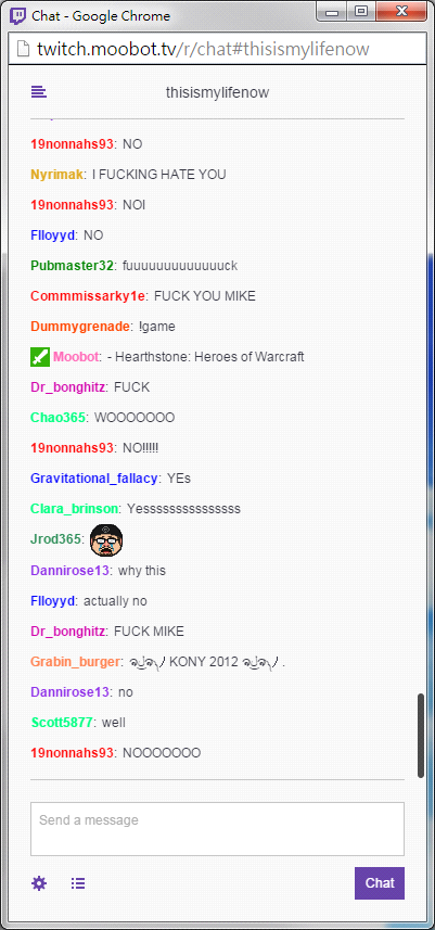 Chat reaction